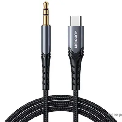 JOYROOM SY-A03 Type-C To 3.5mm Port Hi-Fi Audio Cable 2M - Black